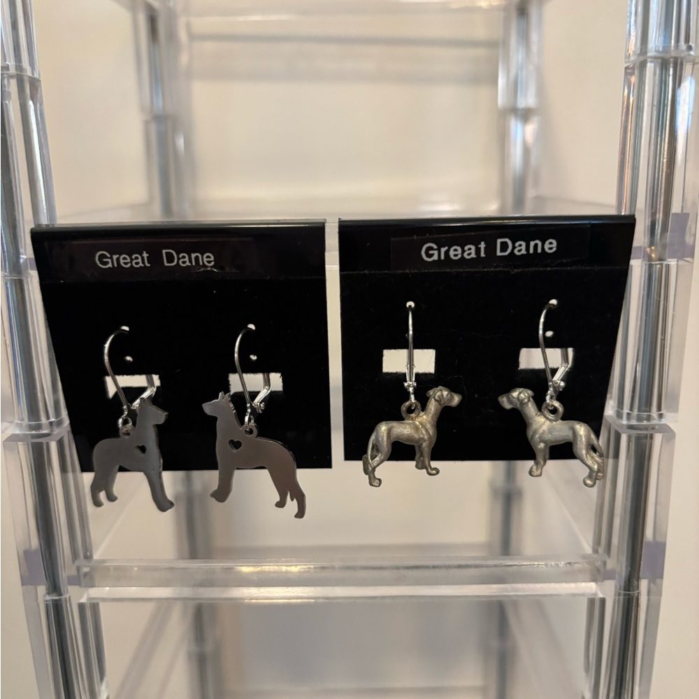 Great Dane Dog Earrings